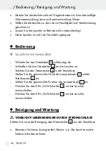 Предварительный просмотр 38 страницы LIVARNO LUX 7317-012L Operation And Safety Notes