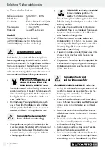 Preview for 18 page of LIVARNO LUX 7424-018L Operation And Safety Notes