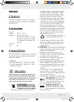 Предварительный просмотр 5 страницы LIVARNO LUX 90547 Operation And Safety Notes