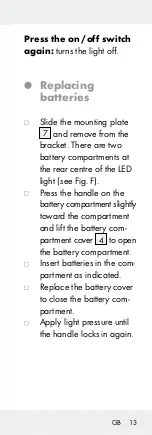 Preview for 13 page of LIVARNO LUX 91748 Assembly And Safety Advice