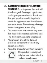 Preview for 9 page of LIVARNO LUX 93673 Operation And Safety Notes