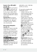 Preview for 22 page of LIVARNO LUX 93752 Operation And Safety Notes