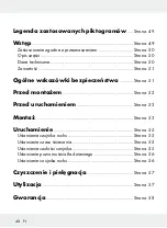 Предварительный просмотр 48 страницы LIVARNO LUX HG04245A Assembly, Operating And Safety Instructions