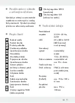 Предварительный просмотр 71 страницы LIVARNO LUX HG04245A Assembly, Operating And Safety Instructions