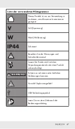 Preview for 46 page of LIVARNO LUX HG04567 Operation And Safety Notes