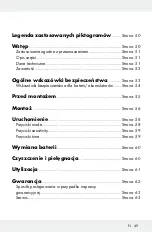 Предварительный просмотр 49 страницы LIVARNO LUX HG05423 Assembly, Operating And Safety Instructions