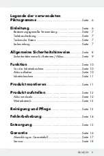 Предварительный просмотр 5 страницы LIVARNO LUX HG05866A Assembly, Operating And Safety Instructions