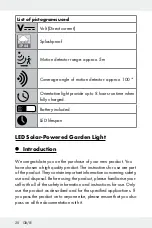 Предварительный просмотр 20 страницы LIVARNO LUX HG05866A Assembly, Operating And Safety Instructions