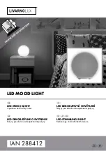 LIVARNO LUX LED MOOD LIGHT Operation And Safety Notes preview