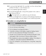 Preview for 18 page of LIVARNO LUX LLFL 27 A1 Operating Instructions Manual