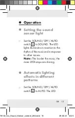 Предварительный просмотр 15 страницы LIVARNO LUX Z30425B Operation And Safety Notes