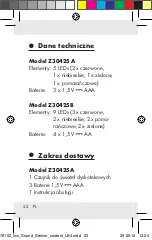 Предварительный просмотр 22 страницы LIVARNO LUX Z30425B Operation And Safety Notes