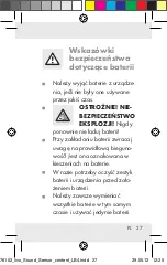 Предварительный просмотр 27 страницы LIVARNO LUX Z30425B Operation And Safety Notes