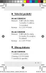 Предварительный просмотр 55 страницы LIVARNO LUX Z30425B Operation And Safety Notes