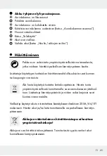 Preview for 25 page of LIVARNO LUX Z31999 Assembly, Operating And Safety Instructions