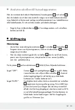 Preview for 33 page of LIVARNO LUX Z31999 Assembly, Operating And Safety Instructions