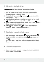 Предварительный просмотр 72 страницы LIVARNO LUX ZD012C100130EU Operation And Safety Notes