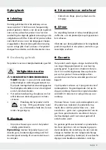 Preview for 9 page of LIVARNO 353708 2010 Assembly And Safety Advice