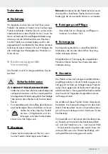 Preview for 11 page of LIVARNO 353708 2010 Assembly And Safety Advice