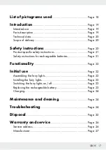 Preview for 17 page of LIVARNO 354373 2010 Operation And Safety Notes