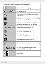 Preview for 44 page of LIVARNO 354373 2010 Operation And Safety Notes