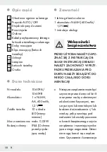 Preview for 58 page of LIVARNO 354373 2010 Operation And Safety Notes