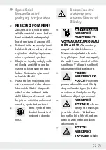 Preview for 71 page of LIVARNO 354373 2010 Operation And Safety Notes