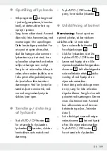 Preview for 109 page of LIVARNO 354373 2010 Operation And Safety Notes