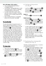 Предварительный просмотр 8 страницы LIVARNO 354384 2010 Assembly, Operating And Safety Instructions