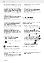 Preview for 8 page of LIVARNO 365679 2010 Operation And Safety Notes