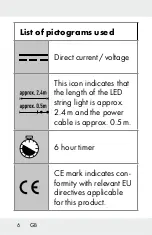 Предварительный просмотр 6 страницы LIVARNO 366214 2101 Operation And Safety Notes