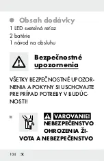 Предварительный просмотр 104 страницы LIVARNO 366214 2101 Operation And Safety Notes