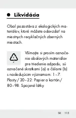 Предварительный просмотр 115 страницы LIVARNO 366214 2101 Operation And Safety Notes