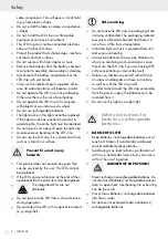 Предварительный просмотр 8 страницы LIVARNO F9C78682 Operation And Safety Notes