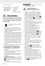 Preview for 10 page of LIVARNO home 359619 2101 Operation And Safety Notes