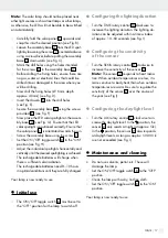 Предварительный просмотр 17 страницы LIVARNOLUX 14138106L Assembly, Operating And Safety Instructions