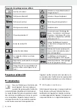 Предварительный просмотр 22 страницы LIVARNOLUX 14138106L Assembly, Operating And Safety Instructions