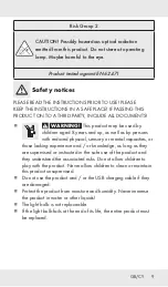 Предварительный просмотр 8 страницы LIVARNOLUX 311975 Operation And Safety Notes