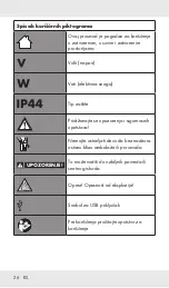 Предварительный просмотр 25 страницы LIVARNOLUX 311975 Operation And Safety Notes