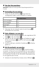 Предварительный просмотр 80 страницы LIVARNOLUX 311975 Operation And Safety Notes