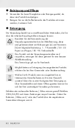 Предварительный просмотр 81 страницы LIVARNOLUX 311975 Operation And Safety Notes