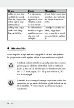 Предварительный просмотр 28 страницы LIVARNOLUX 315252 Assembly, Operating And Safety Instructions