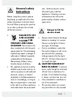 Preview for 7 page of LIVARNOLUX HG00108A, HG00108B Assembly, Operating And Safety Instructions