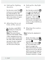 Preview for 10 page of LIVARNOLUX HG00108A, HG00108B Assembly, Operating And Safety Instructions