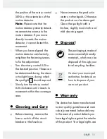 Preview for 11 page of LIVARNOLUX HG00108A, HG00108B Assembly, Operating And Safety Instructions