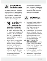 Preview for 23 page of LIVARNOLUX HG00108A, HG00108B Assembly, Operating And Safety Instructions