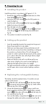 Предварительный просмотр 15 страницы LIVARNOLUX HG00510 Operation And Safety Notes