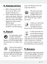 Preview for 13 page of LIVARNOLUX HG03444A Assembly, Operating And Safety Instructions