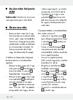 Preview for 20 page of LIVARNOLUX HG03444A Assembly, Operating And Safety Instructions