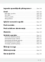 Preview for 25 page of LIVARNOLUX HG03444A Assembly, Operating And Safety Instructions